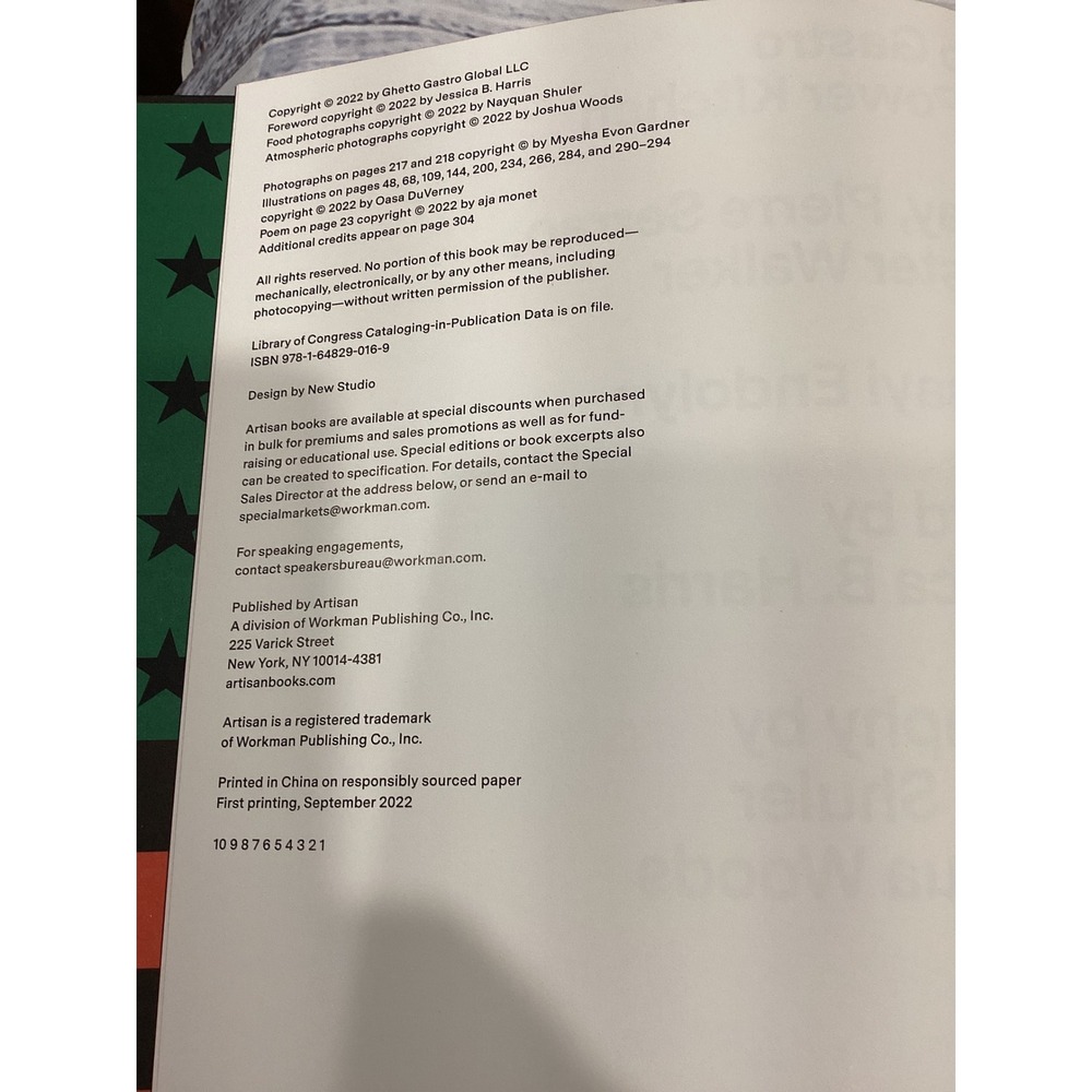 Ghetto Gastro Black Power Kitchen Cookbook Hardcover Jon Gray 1st Printing 2022 - Picture 2 of 5